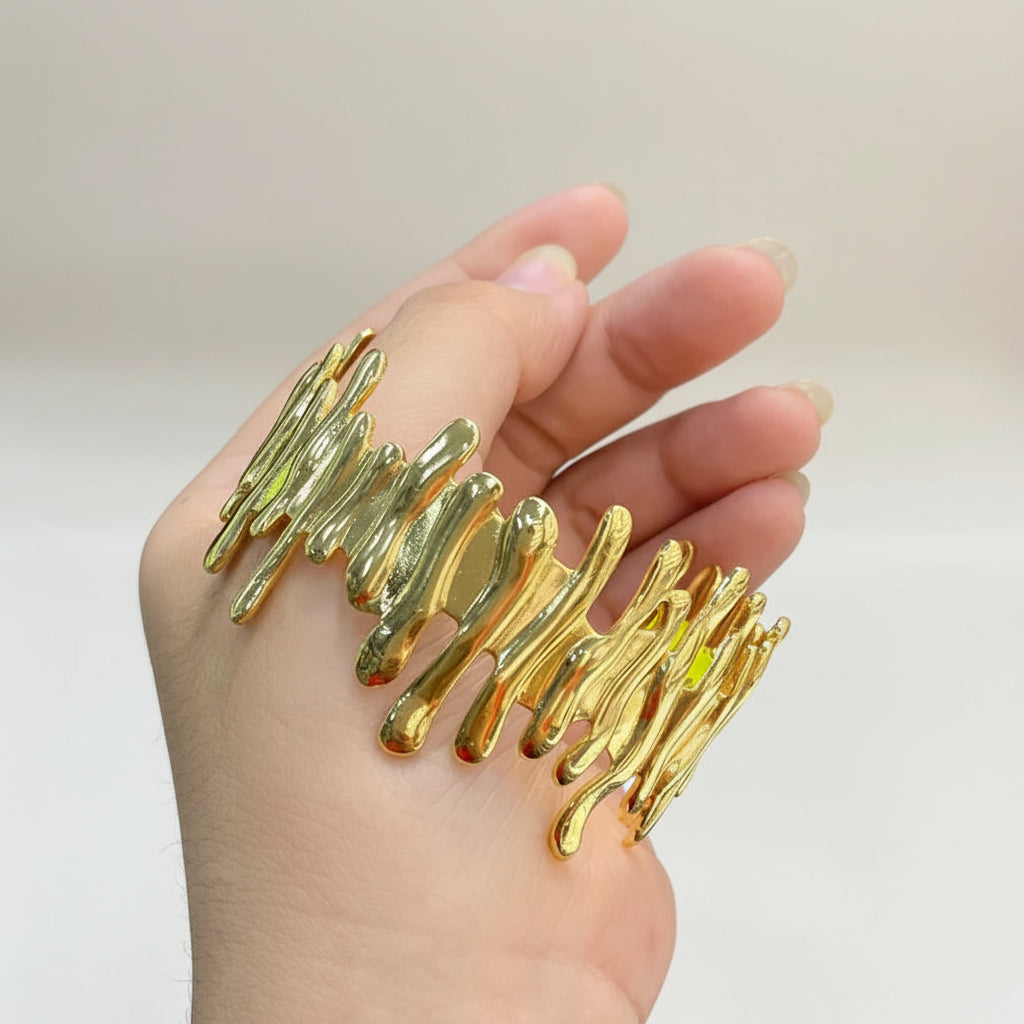 Premium stainless steel handcuff bracelet for women | Muntaha Store