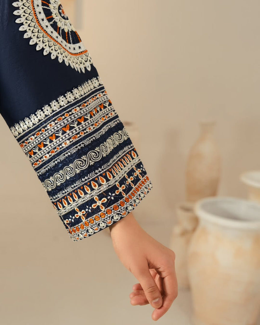 Dastaan Ladies Embroidery 3-Piece Stitched Suit with Farshi Salwar