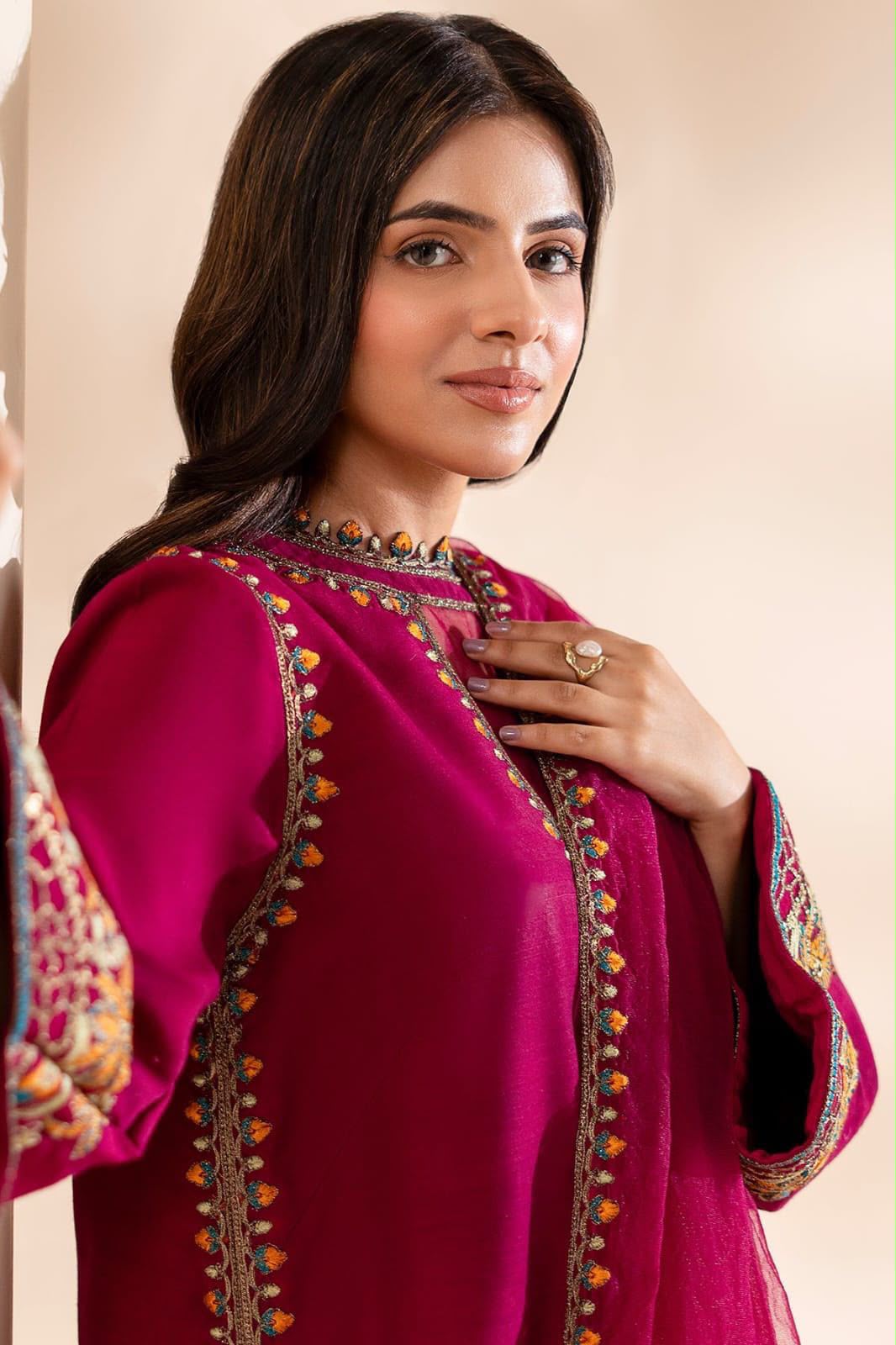 Charizma Silk 3PC Unstitched Suit 2026–27 Embroidered Digital Printed Silk